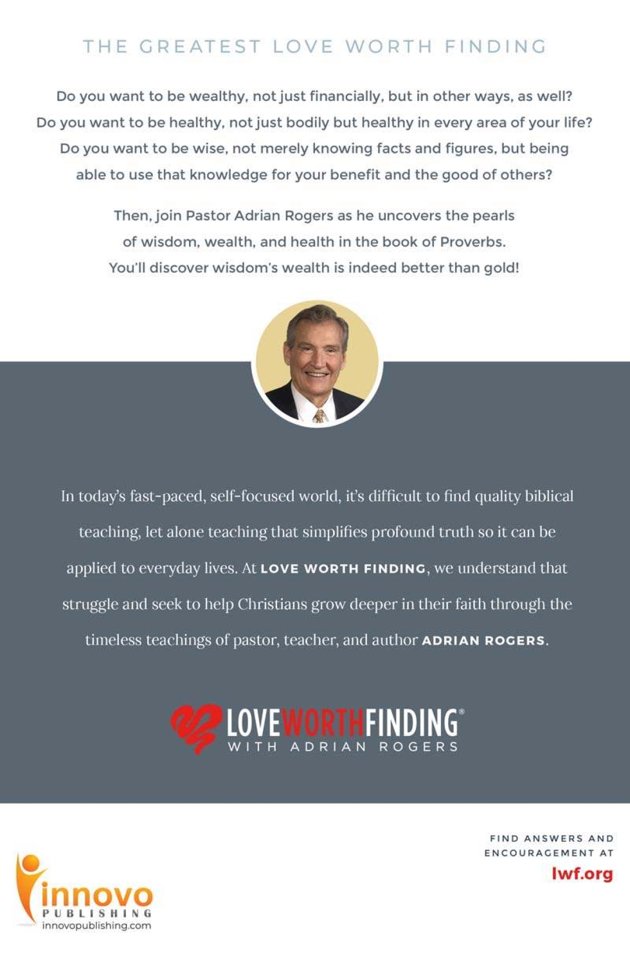 Gods Wisdom Is Better Than Gold Book B101 store detail back